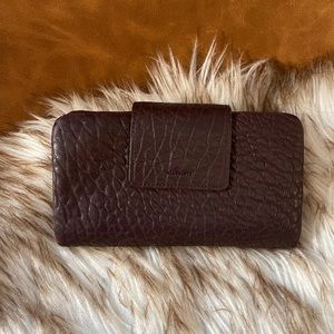 All Saints leather wallet with pouch